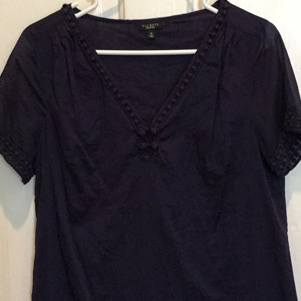 Talbots sheer top